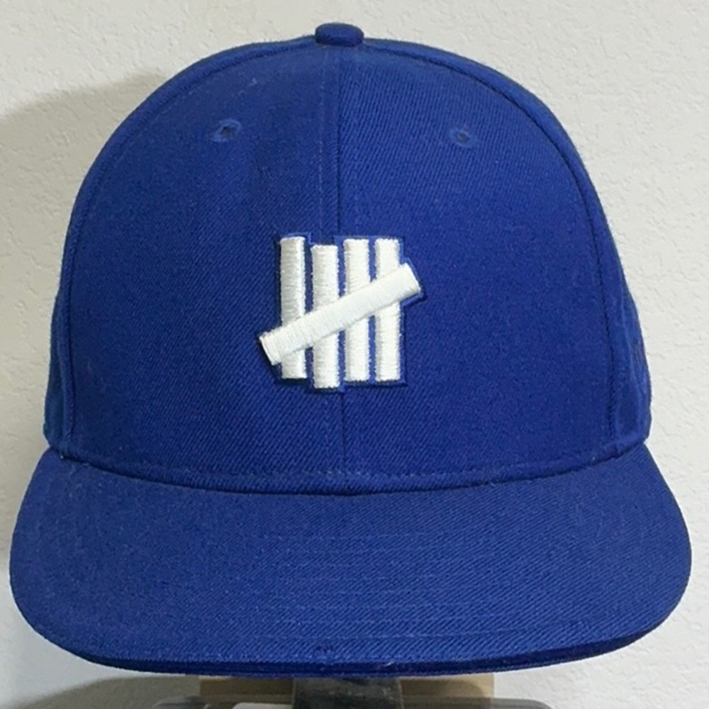 Vintage 2014 Undefeated x New Era 59FIFTY Fitted Hat - Dodger Blue - Size 7 1/8